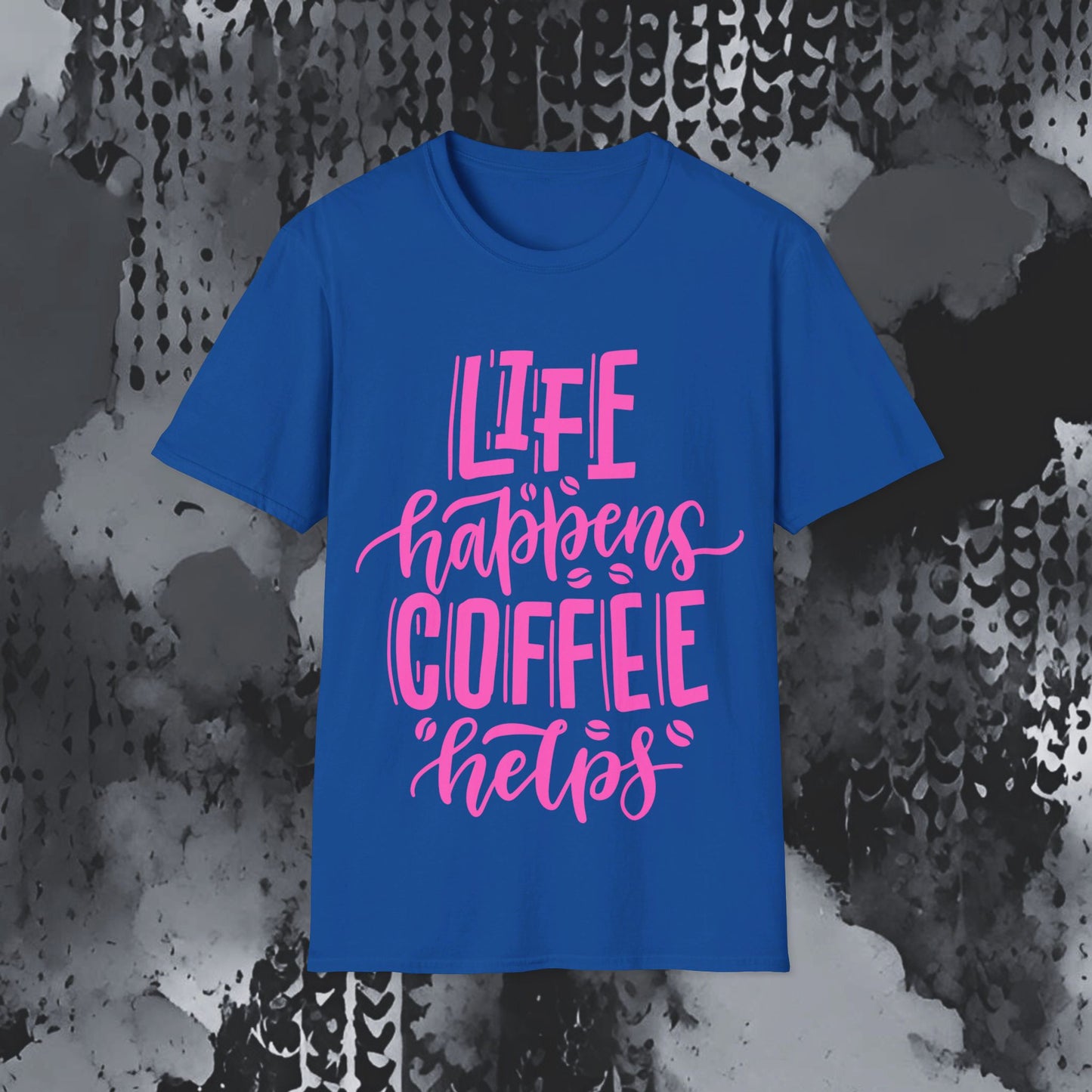 Softstyle T-Shirt - Coffee helps