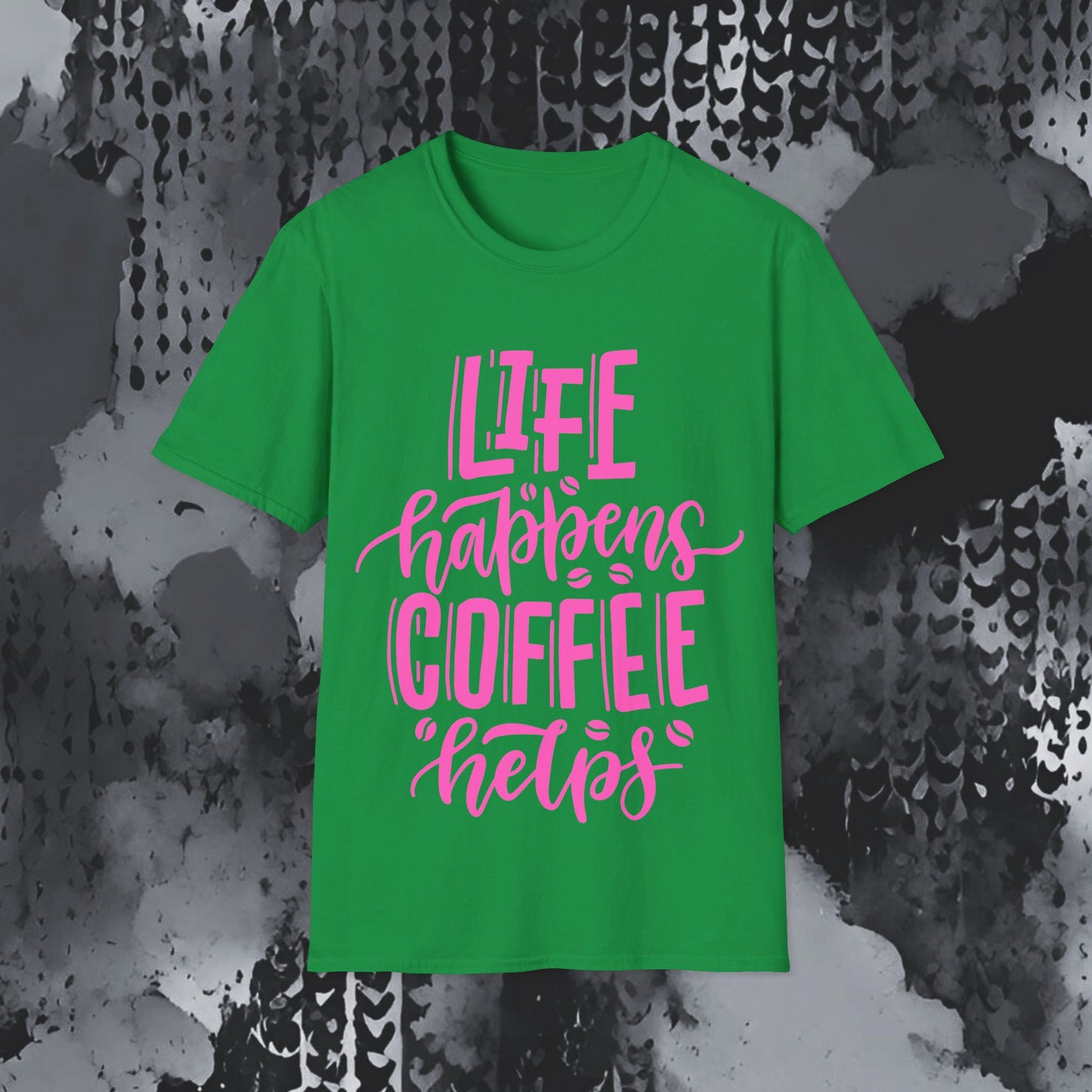 Softstyle T-Shirt - Coffee helps