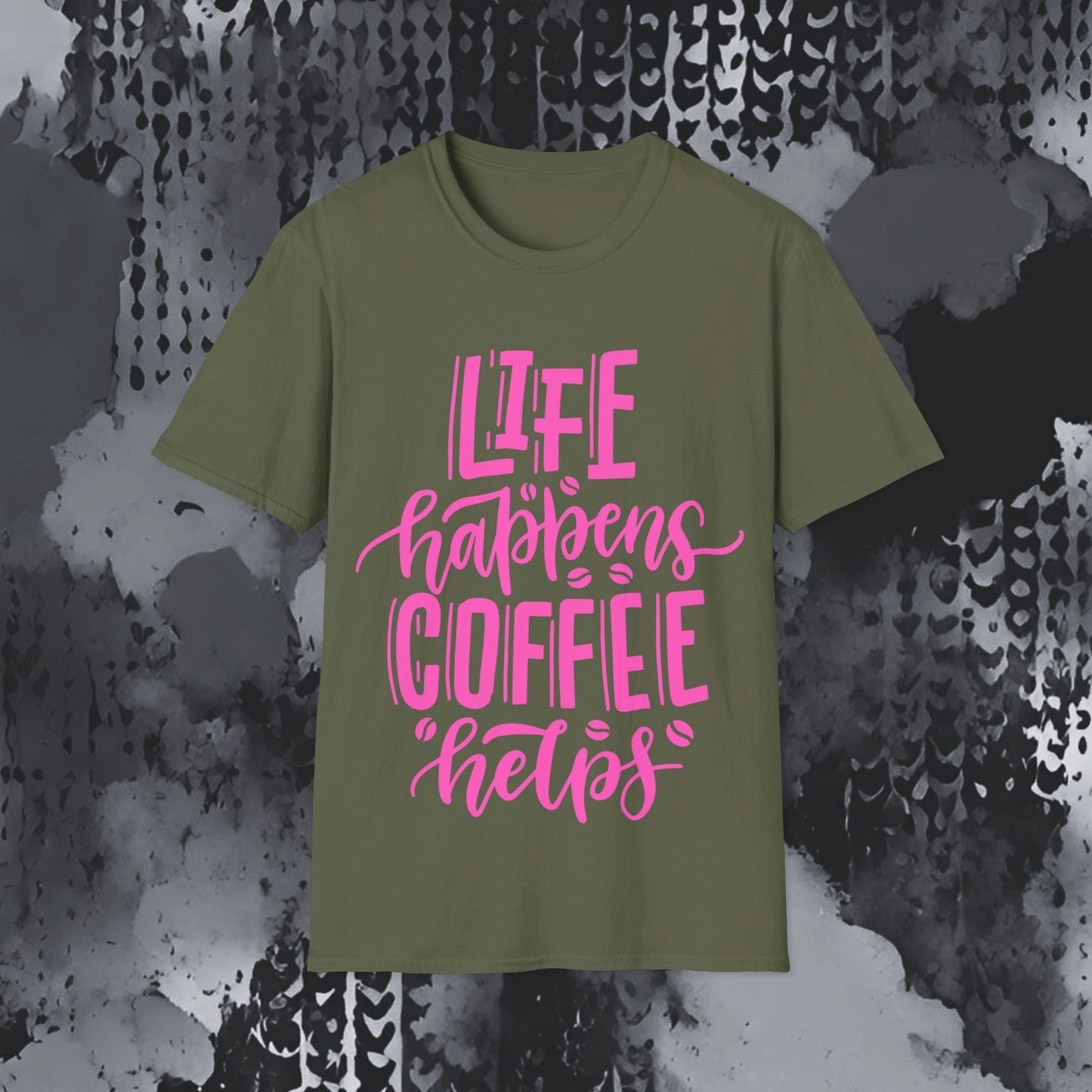 Softstyle T-Shirt - Coffee helps