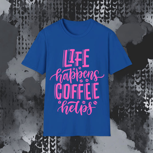 Softstyle T-Shirt - Coffee helps