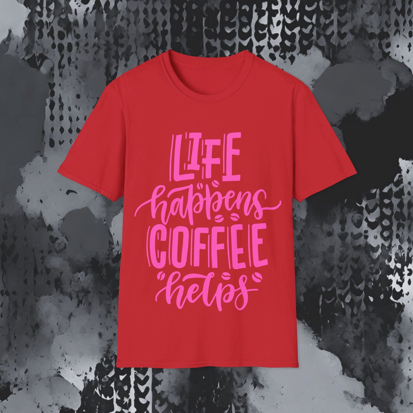 Softstyle T-Shirt - Coffee helps