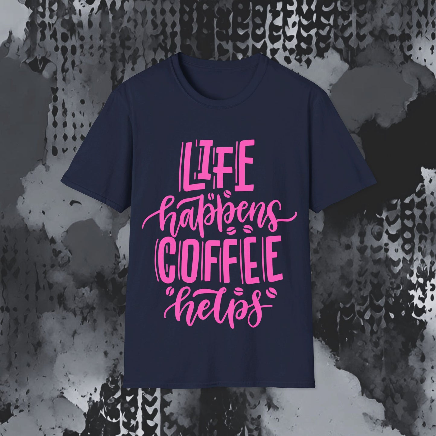 Softstyle T-Shirt - Coffee helps