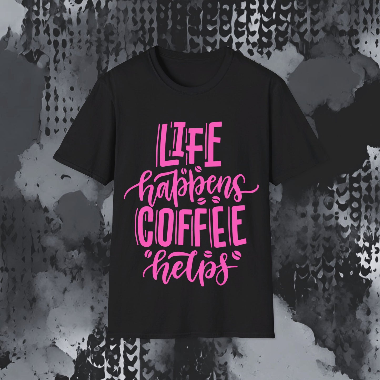 Softstyle T-Shirt - Coffee helps