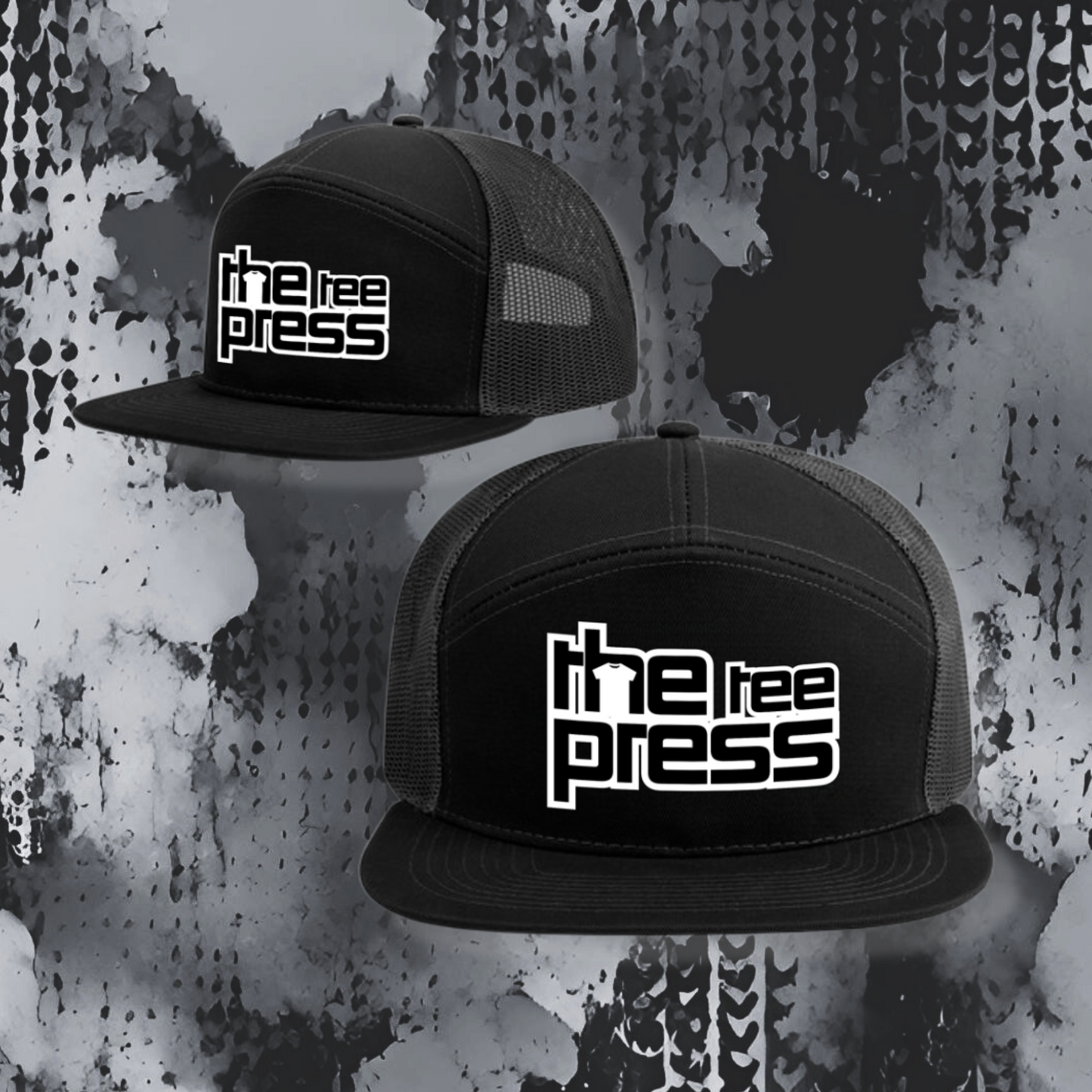 Flat Bill Mesh Cap - TheTeePress